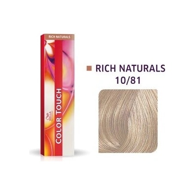 Wella Color Touch Rich Naturals barva na vlasy 10/81 60 ml