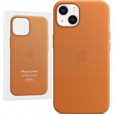 Apple iPhone 13 Kožený kryt s MagSafe zlatohnedý MM103ZM/A