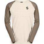 Scott Мъжка фланелка с дълъг ръкав за колоездене Scott Tee Trail Vertic Pro L/S Cycling jersey - Cotton White / Toast Beige (056-3348-0412)