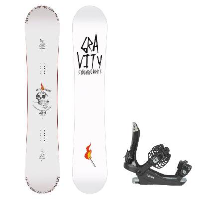 Gravity snowboards Snowboard komplet Gravity Contra 25/26 + vázání Gravity Drift ) Velikost: 159W cm, Velikost vázání: L