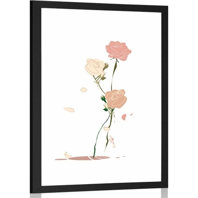 Plakát s paspartou krása květin - 60x90 no frame