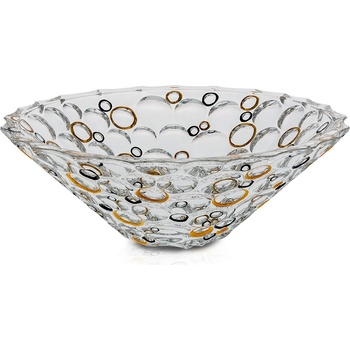 Image 1 of Bohemia 1845 Купа Bohemia 1845 Lisboa Gold and Black Circles Ø30cm (1005780)