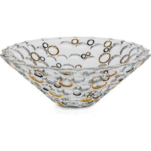 Bohemia 1845 Купа Bohemia 1845 Lisboa Gold and Black Circles Ø30cm (1005780)