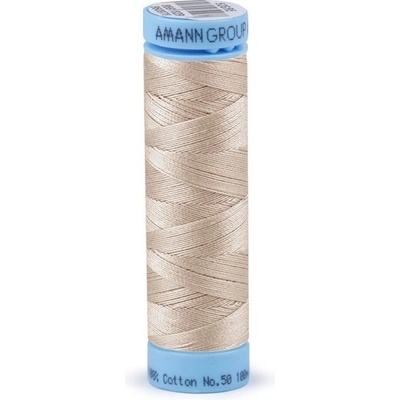 Bavlněné nitě 100 m Etiketní č.50 Triana Amann 1222 Prairie Sand