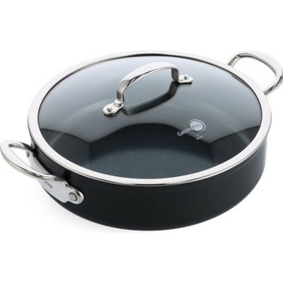 GreenPan BARCELONA PRO pánev 30 cm s poklicí a dvěma bočními rukojeťmi, černá CC005329-001