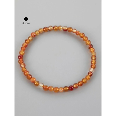 Prosperk náramek z menších kuliček karneolu S3442