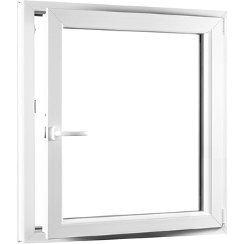 SKLADOVE-OKNA.sk - Jednokrídlové plastové okno PREMIUM, otváravo - sklopné pravé - 950 x 1100 mm, barva biela
