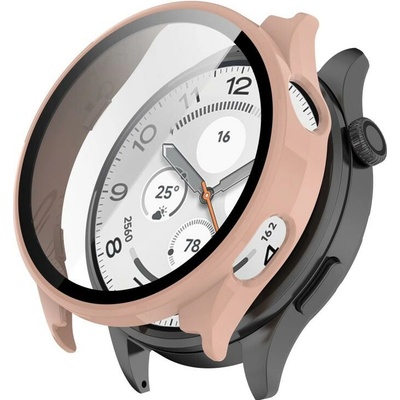 VSETKONAMOBIL 146151 PC FULL COVER Plastový kryt so sklom pre Xiaomi Watch S5 46mm ružový