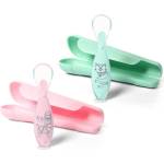 Babyono Силиконова лъжица с вакуумна основа Babyono - Зелена, в кутийка (5901435409848) - ozone