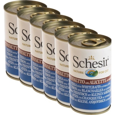Schesir cat tuniak so sleďom v želé 6 x 140 g