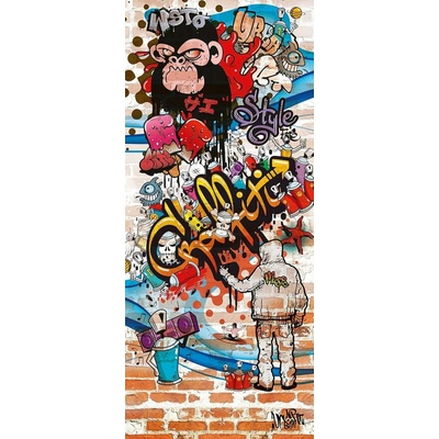 Textilomanie Fototapeta na dvere GRAFFITI 86x200 cm
