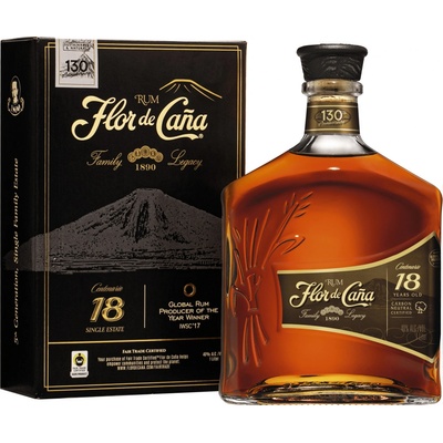 Flor de Cana Centenario 18y 40% 1 l (kartón)