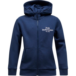 Peak Performance Детско яке за тренировка Peak Performance Kid's Junior Original Zip Hood Training jacket - Blue Shadow / Off White - размер 170 (704-6383-0115)