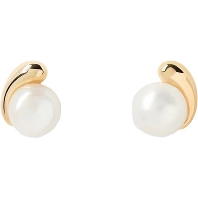PDPAOLA Půvabné pozlacené náušnice pecky La Perla AR01-E68-U