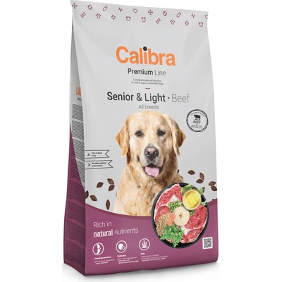 Calibra Dog Premium Line Senior&Light Beef 2 x 12 kg