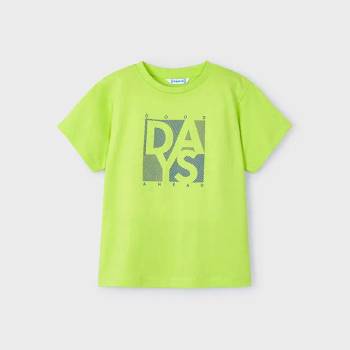 Image 1 of MAYORAL Базова тениска къс ръкав в лайм за мини момче Days Майорал