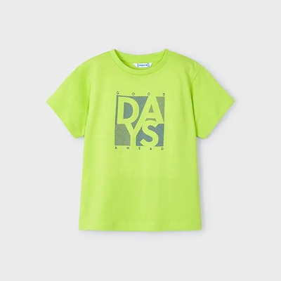 MAYORAL Базова тениска къс ръкав в лайм за мини момче Days Майорал