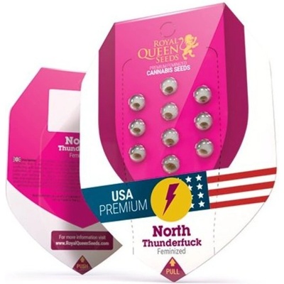 Royal Queen Seeds North Thunderfuck semena neobsahují THC 3 ks