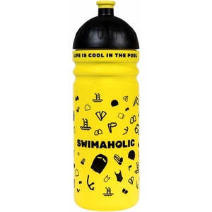 Swimaholic water bottle swimming world жълт