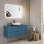 BlueLife Долен шкаф за баня artico, с плот от mdf, 100 см, син (b.artico100blu/set)