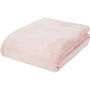 Catherine Lansfield Светлорозово одеяло от микроплюш 130x170 cm Raschel Velvet - Catherine Lansfield (DS/52645/W/130170/BLH)