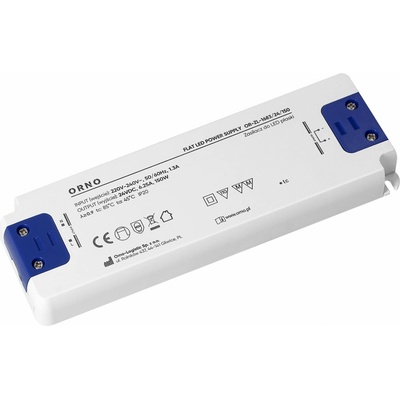 ORNO LED ovládač, plochý, 24 V, 150 W, IP20
