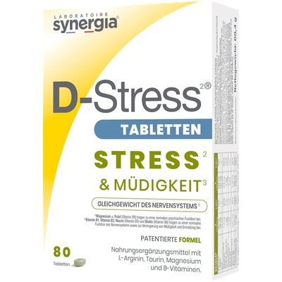 Synergia Енергийни таблетки D-Stress - 80 таблетки