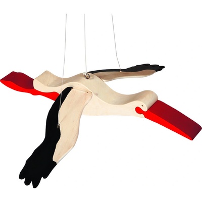 Fauna čáp na pružině