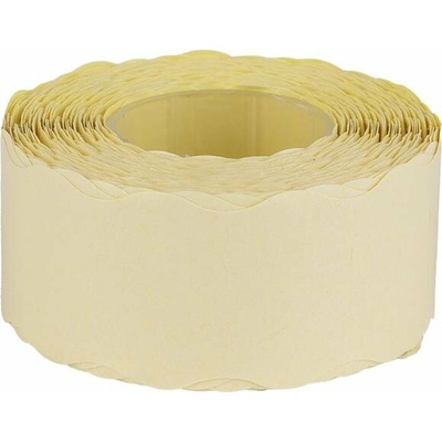 Cenové etikety, 25x16 mm, citrónová