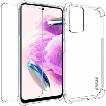 Xiaomi Redmi Note 12s Удароустойчив ENKAY Силиконов Калъф и Протектор