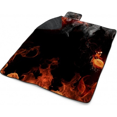 Sablio Plážová deka Červený oheň