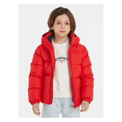 Tommy Hilfiger Пухено яке Essential KB0KB08341 S Оранжев Regular Fit (Essential KB0KB08341 S)