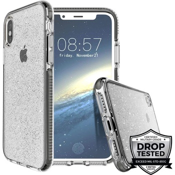 Prodigee SuperStar Case - хибриден кейс с висока степен на защита за iPhone XS, iPhone X (сребрист)