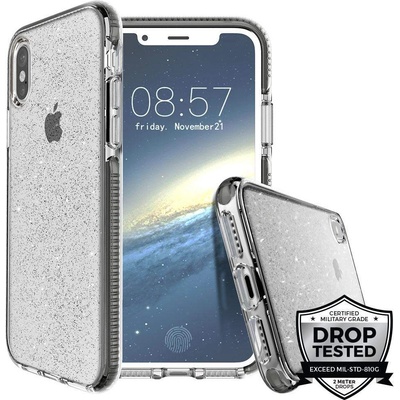 Prodigee SuperStar Case - хибриден кейс с висока степен на защита за iPhone XS, iPhone X (сребрист)