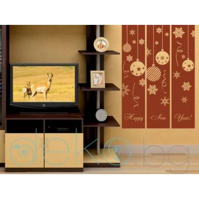 Новогодишна украса - комплект от 3 банера (16008)