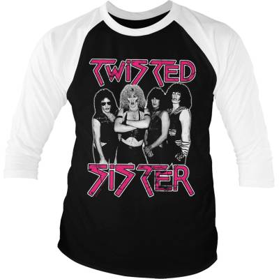 HYBRIS мъжка тениска с 3/4 ръкав Twisted Sister - Twisted Sister - HYBRIS - ER-19-TS004-H84-9-WB