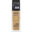 Maybelline Fit Me Luminous + Smooth Foundation 220 Natural Beige tekutý make-up pre zjednotenú a rozjasnenú pleť 30 ml