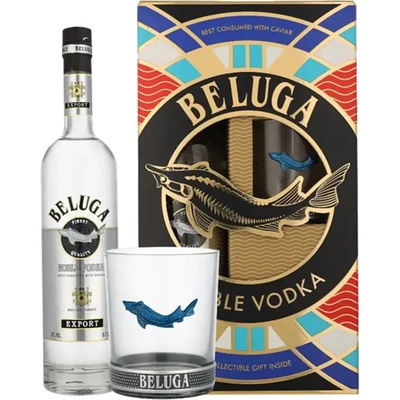 Beluga Noble 40% 0,7 l (darčekové balenie 1 pohár)