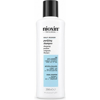 Nioxin Scalp Recovery Purifying Shampoo šampón pre rednúce vlasy bez objemu proti lupinám 200 ml