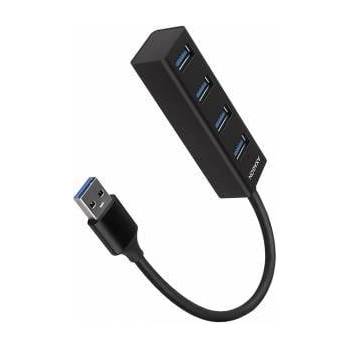 AXAGON Хъб USB Axagon HUE-M1A, 4x порта, 4x USB 3.2 Type A, черен, HUE-M1A