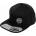 Meatfly шапка Gruman Premium Snapback White Round / Black | Черна Meatfly | Cheren | МЪЖЕ | ЕДИН РАЗМЕР