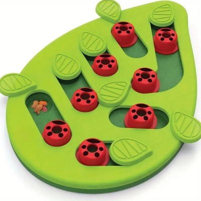 Dog Toy interaktivní čichací hlavolam 36,5 x 25 cm zelená červená
