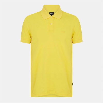 Boss Блуза с яка Boss Mens BOSS Firenze Short-Sleeve Polo Shirt with Logo Detail - Bright Yellow