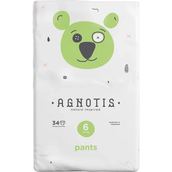 Agnotis Бебешки пелени-гащички Agnotis - No 6, 17+ kg, 34 броя (AGP6)