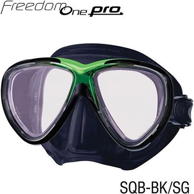 TUSA маска freedom one pro черна/зелена (tus m-211sqb bk/sg)