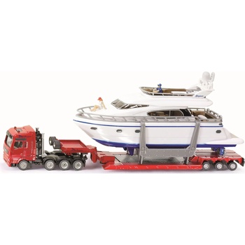 SIKU Метална играчка Siku Super - Камион с ремарке и яхта, 1: 87 (1849)