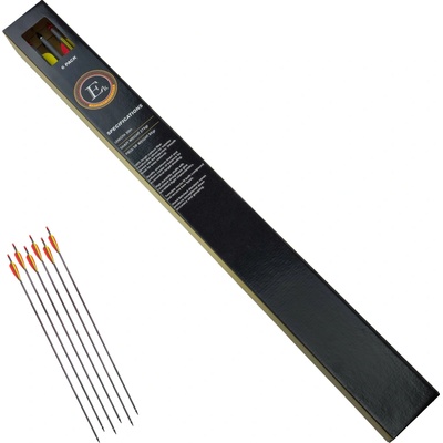 EK Archery Sada 6 karbonových šípů do luku "EK ARCHERY ARROWS"