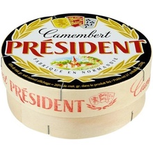 Président Camembert prírodný mäkký zrejúci syr s bielou plesňou na povrchu plnotučný 250 g
