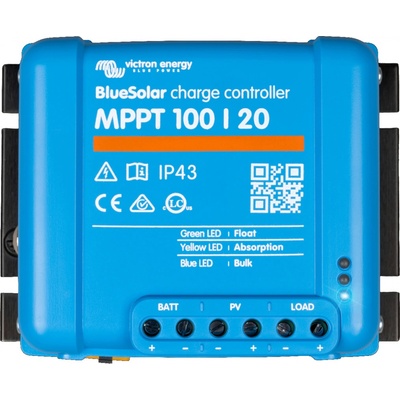 Victron SmartSolar 100/20 MPPT Solární regulátor, MPPT, 100V, 20A, účinnost 98%, Bluetooth, VE.direct SCC110020160R | Zboží Auto