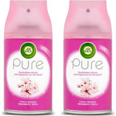 Air Wick Aut.Spray náplň DUO Pure Květy třešní 2 x 250 ml